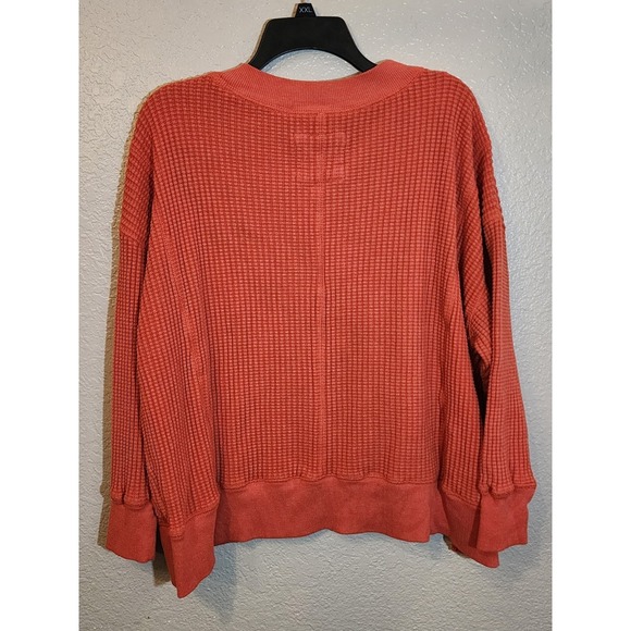 American Eagle Womens Sweater, Size Small S, Coral/Orange, Long Sleeve - Picture 4 of 6